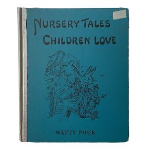 1950’s Nursery Tales Children Love Color Illustrated Hardcover Book Repurpose